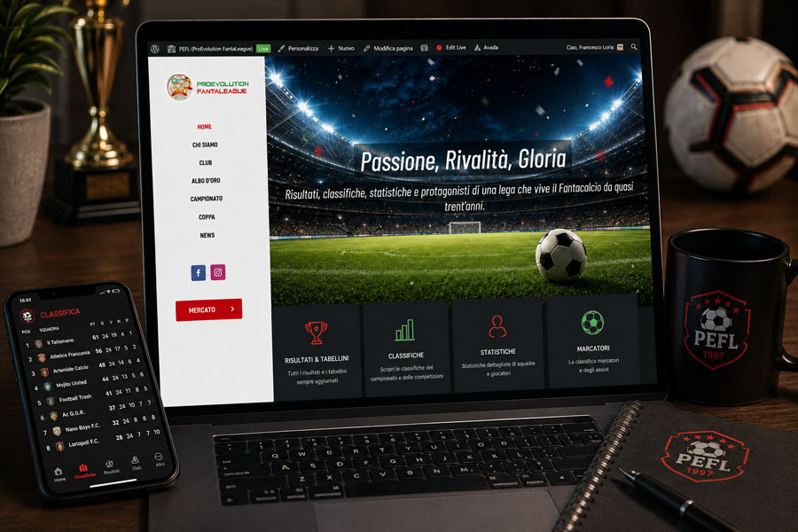PEFL 2026/27: online il nuovo sito e debutta la nuova App Mercato